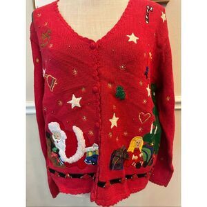 Vintage Deadstock Christmas Vest Size Small NWT